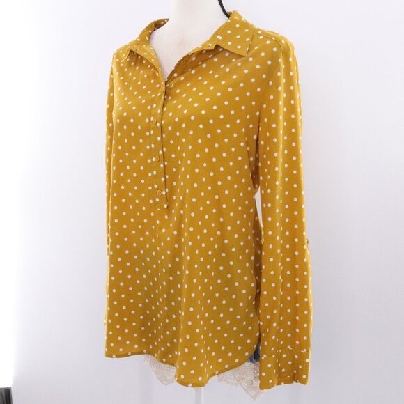 Ann Taylor | Button Down Long Sleeve Top Medium - Picture 1 of 7